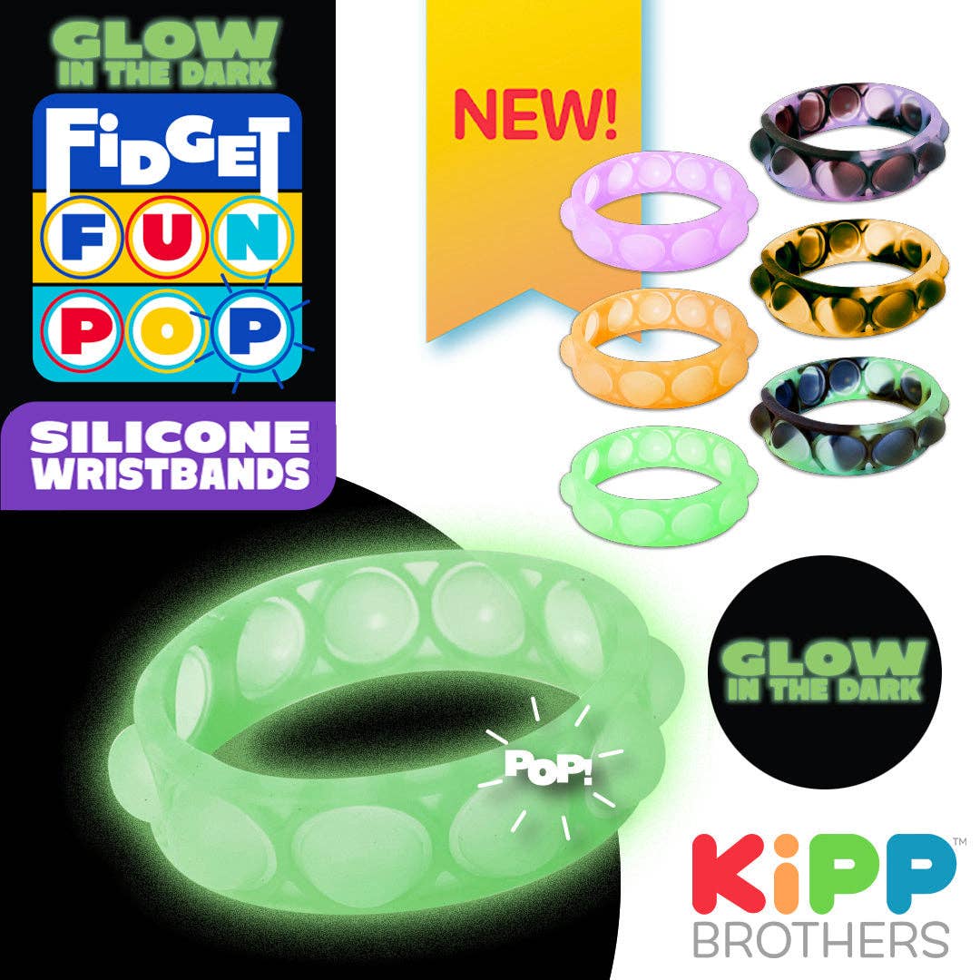 Glow In The Dark Fidget Pop Bracelet