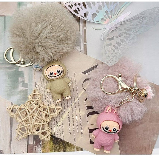 Pompom Charm Key Chain